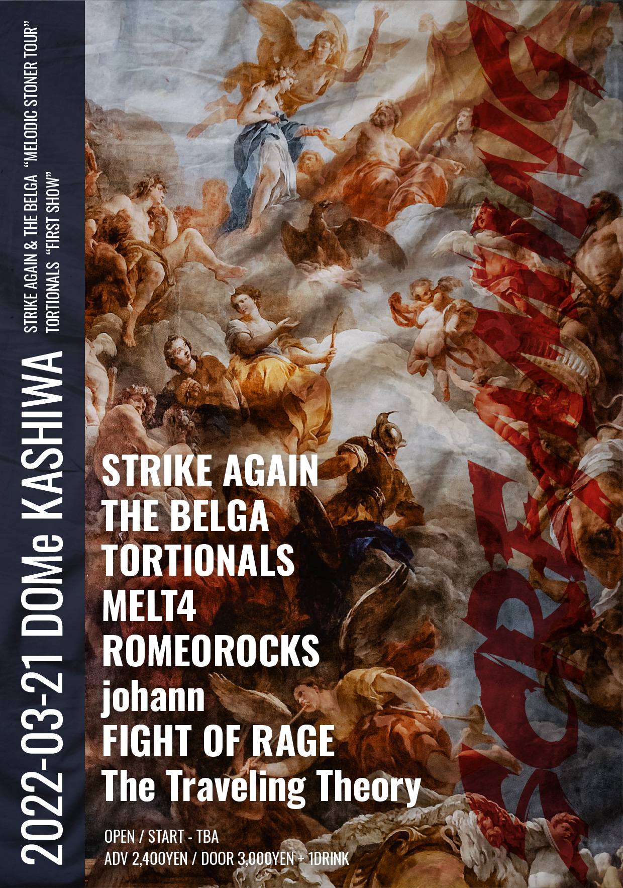 SCREAMING
STRIKE AGAIN & THE BELGA
Split Release Tour
